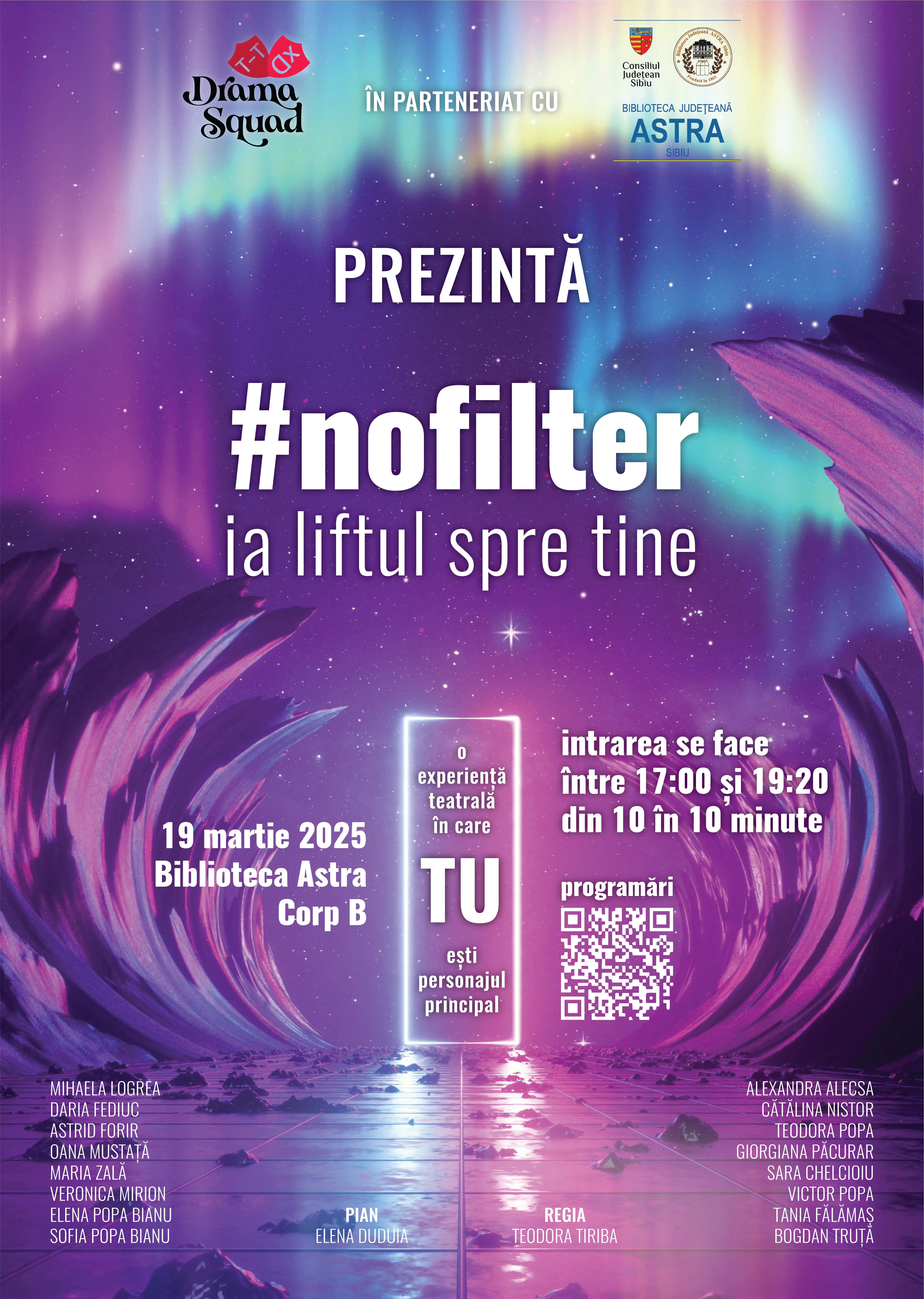 Afișul spectacolului #nofilter: ia liftul spre tine